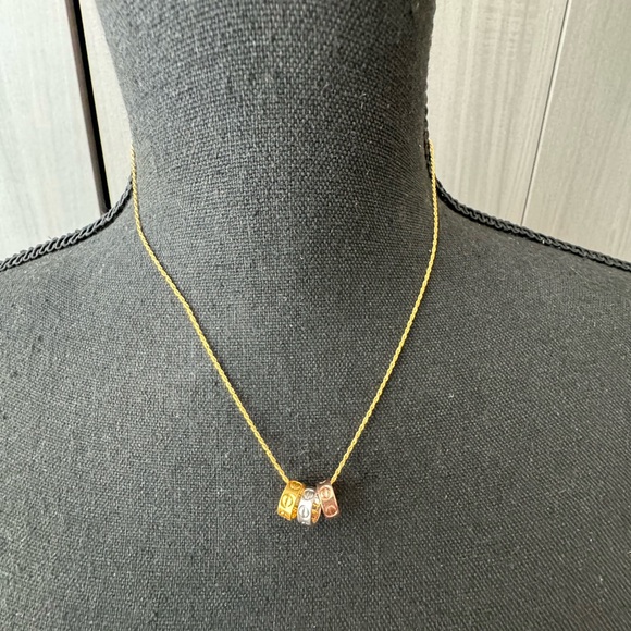 Jewelry - 🔥FINAL SALE🔥 ‼️💯REAL 18K SAUDI GOLD TRICOLOR SPACER/PENDANT‼️